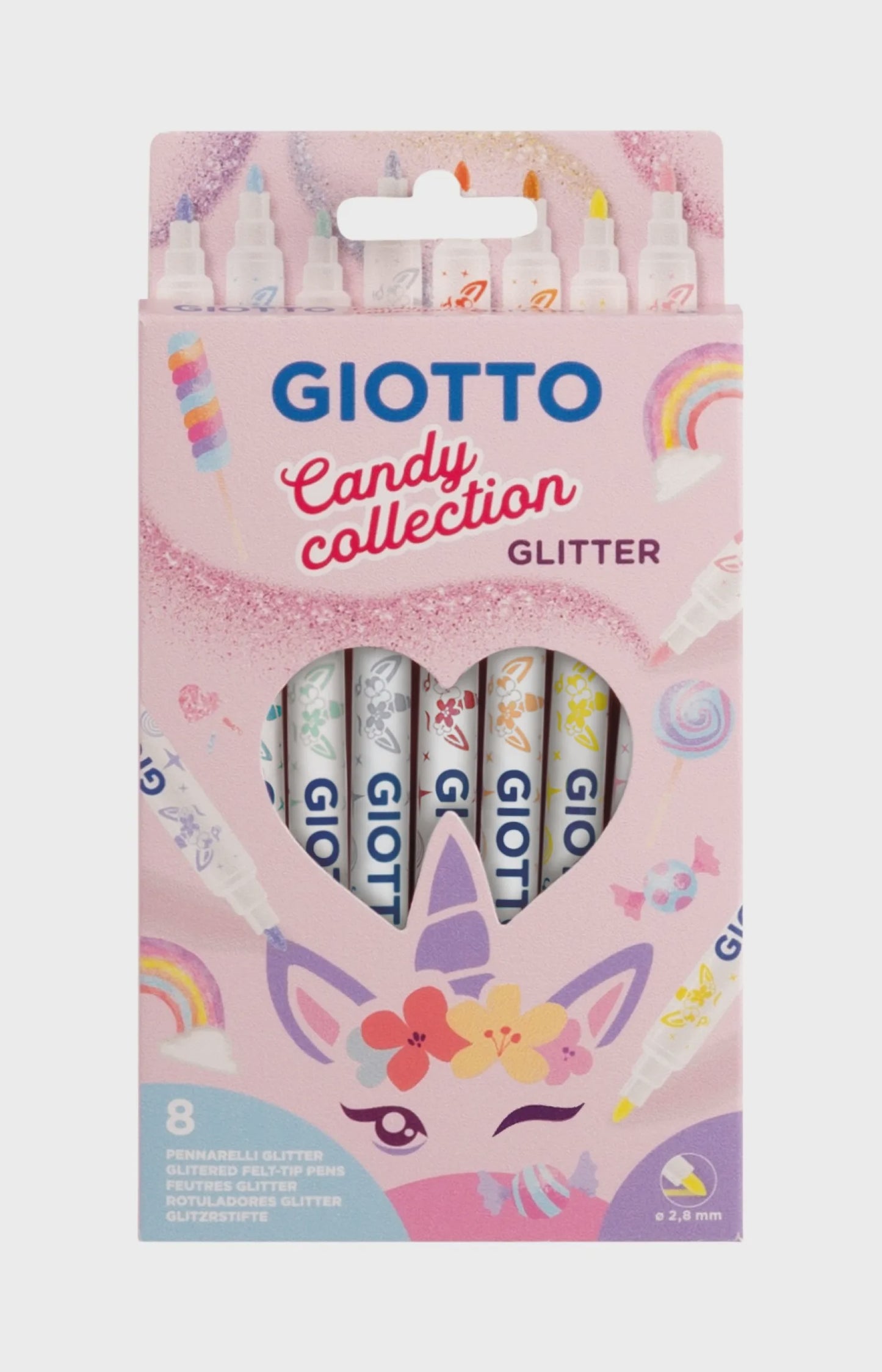 Giotto Candy Turbo Collection Glitter Markers
