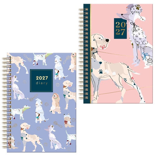 Diary Fashion A5 WTV Dogs Spiral 2027