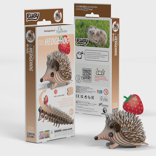 Eugy Hedgehog 3D Cardboard Model Kit 026