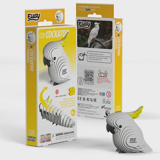 Eugy Cockatoo 3D Cardboard Model Kit 028