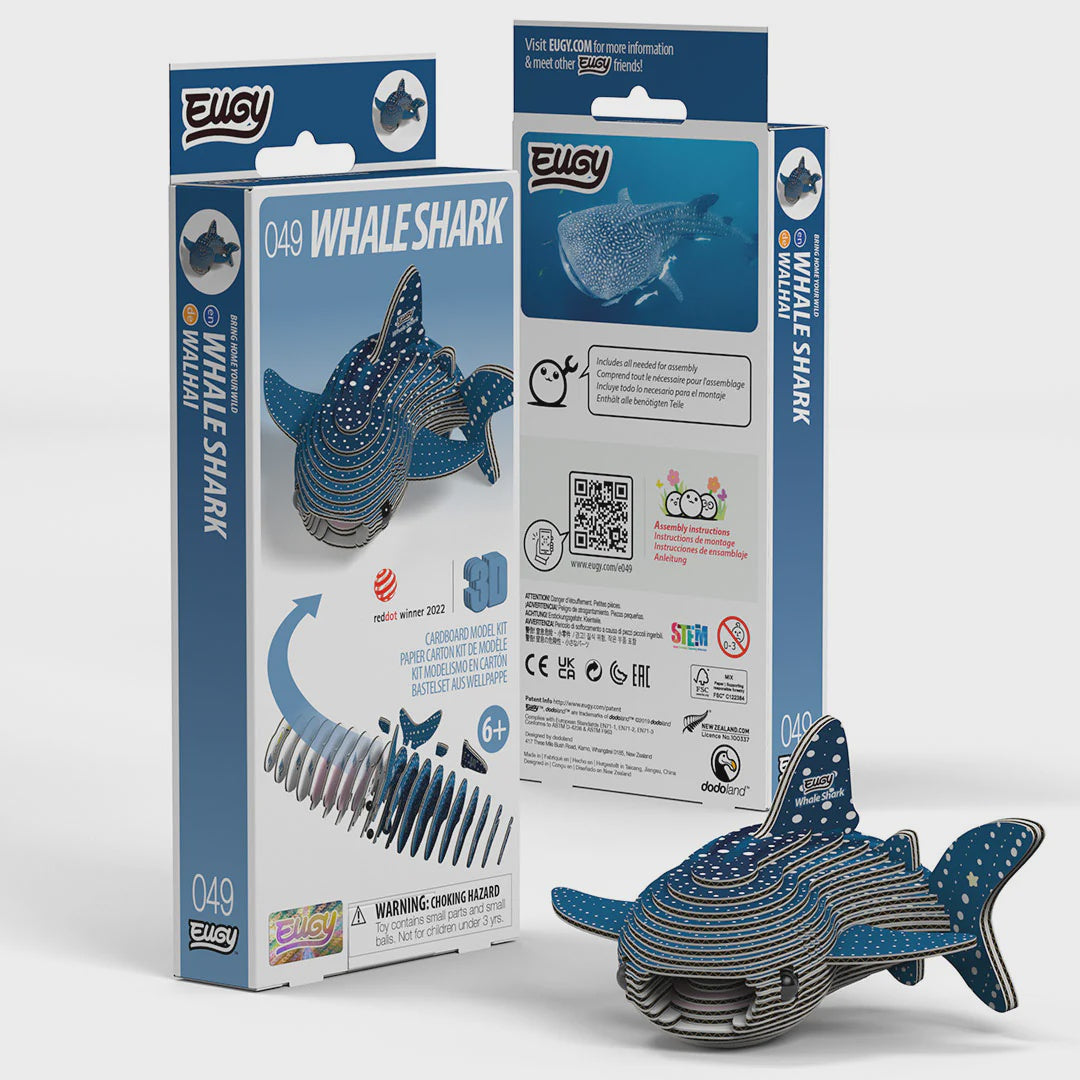 Eugy Whale Shark  3D Cardboard Model Kit 049