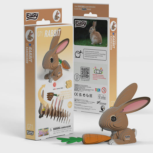 Eugy Rabbit 3D Cardboard Model Kit 071