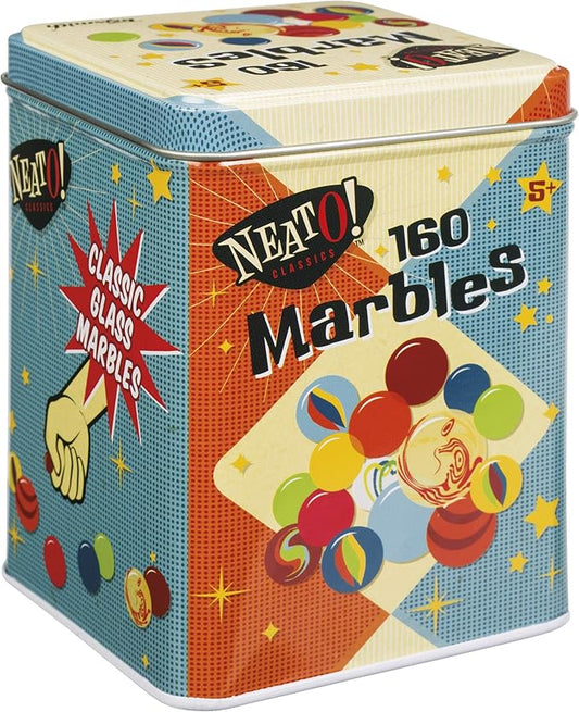 Neato Marbles in a Tin