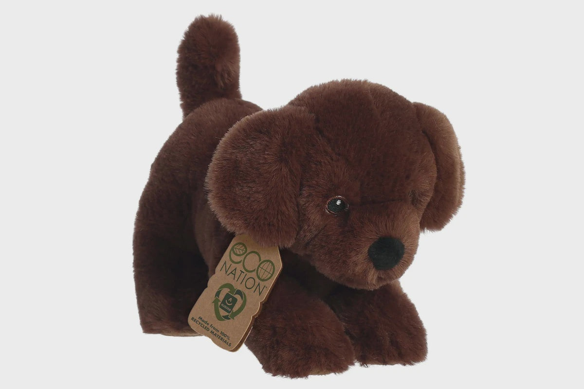 Eco Nation Chocolate Lab Plush Toy