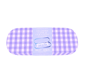 Blu Hen Glasses case & Cleaning Cloth Gingham