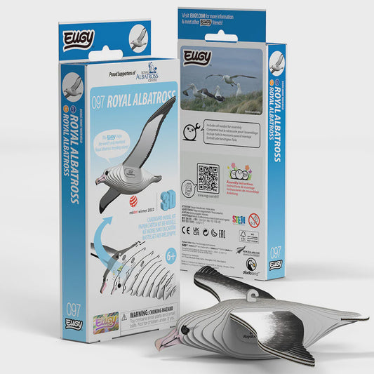 Eugy Royal Albatross 3D Cardboard Model Kit 097