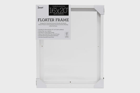 Jasart Floater Frame 16x20'' White Thin