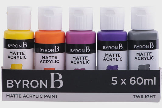 Jasart Byron Acrylic Paint 59ml  x5 set  Twilight