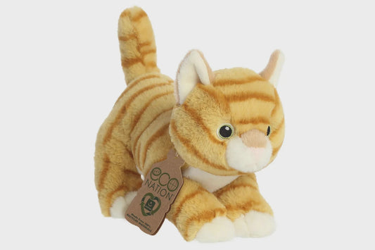 Eco Nation Orange Tabby Cat Plush Toy