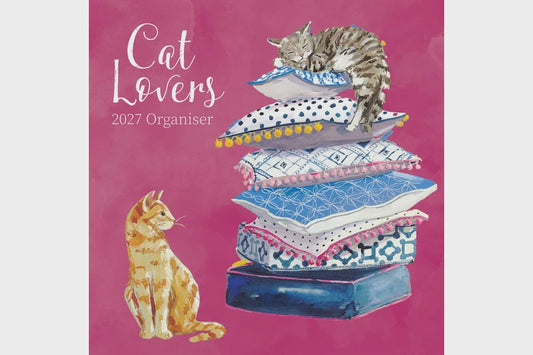 2027 Calendar Cat Lovers Organiser Square