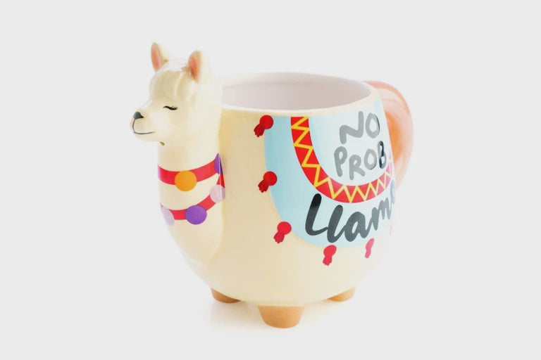 No Prob Llama 3D Novelty Mug
