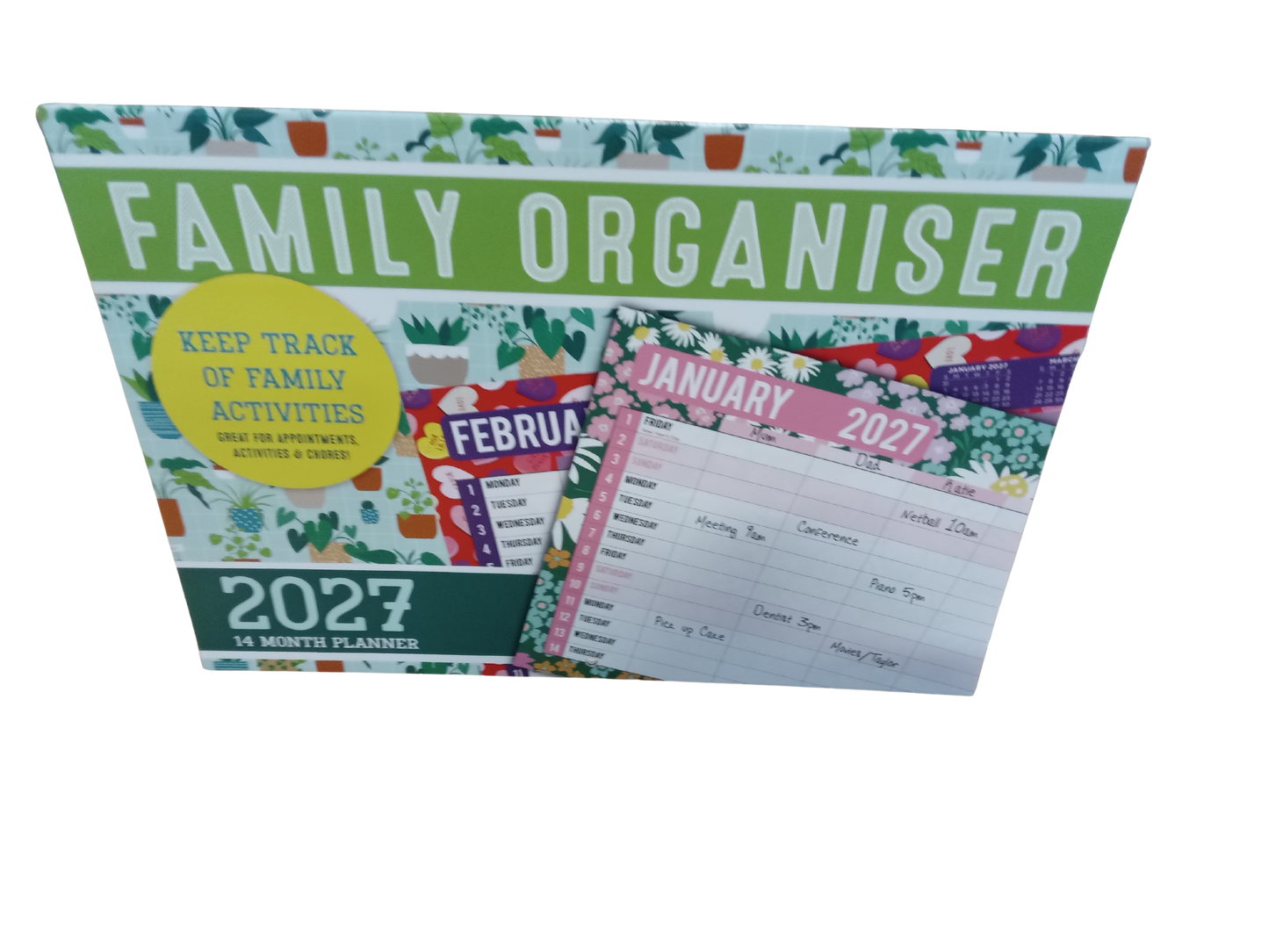 Calendar Rectangle Family Organiser 2027