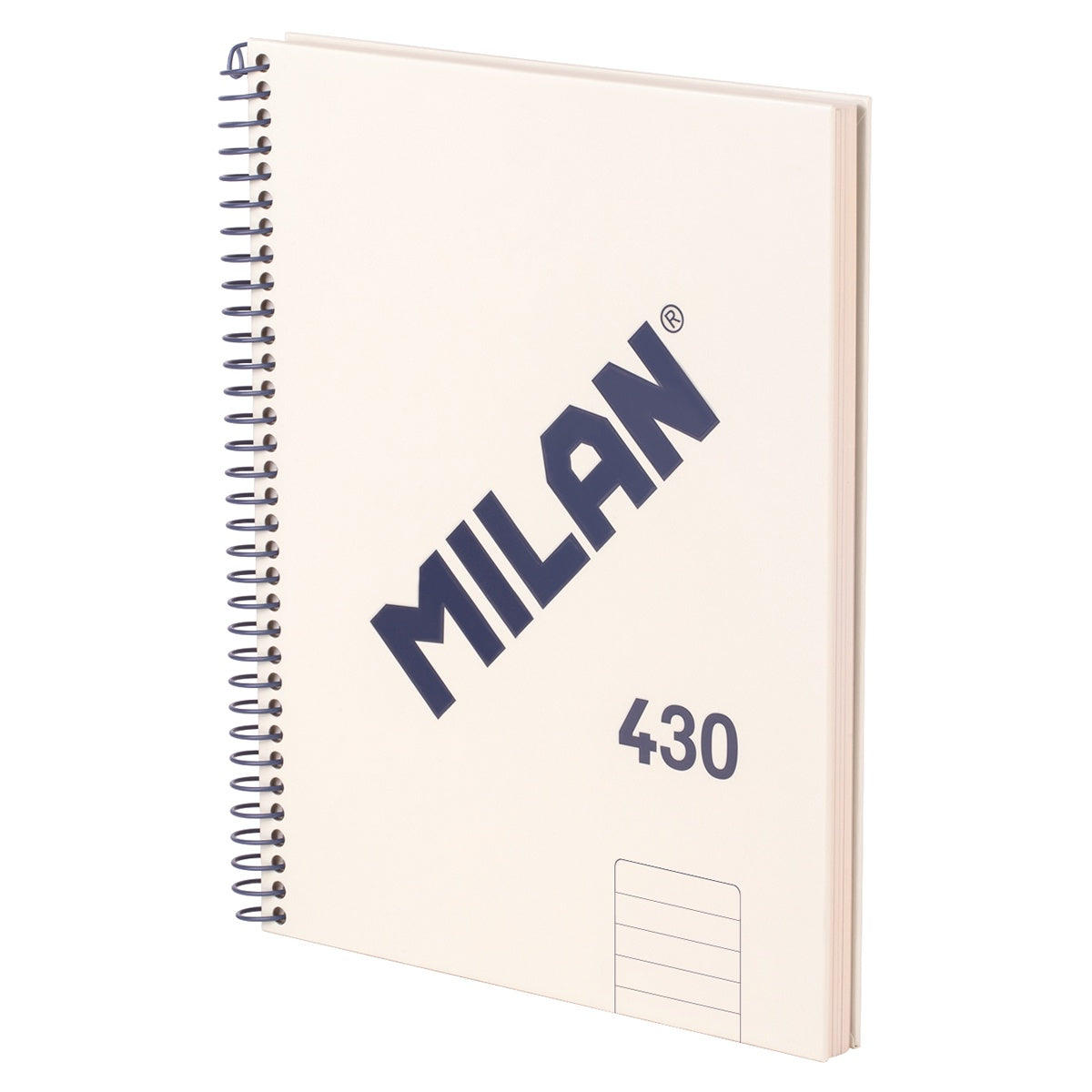 Milan Notebook Spiral Hardcover A5 Beige
