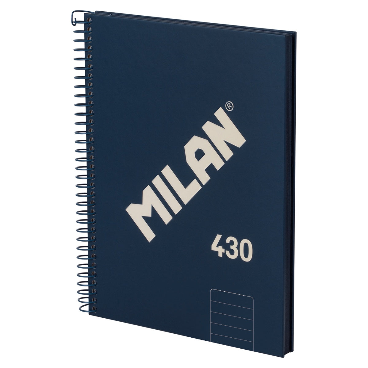 Milan Notebook Spiral Hardcover A5 Blue
