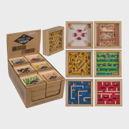 Out of the Blue  Wooden Labyrinth Game Assorted