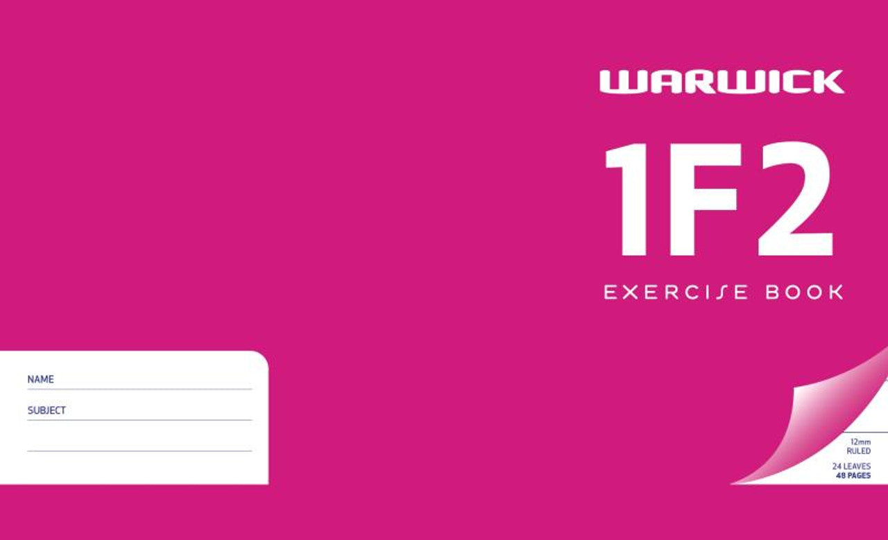 Exercise Book Warw 1F2 12Mm Ruled 24Lf