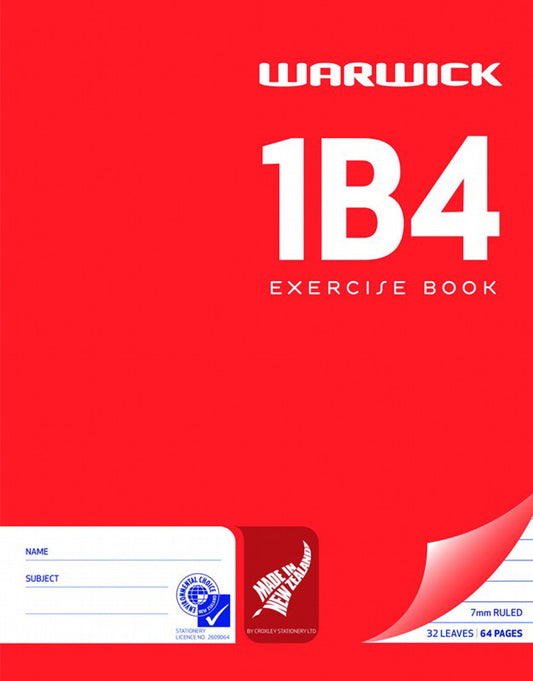 Exercise Book Warw 1B4 7Mm 32Lf