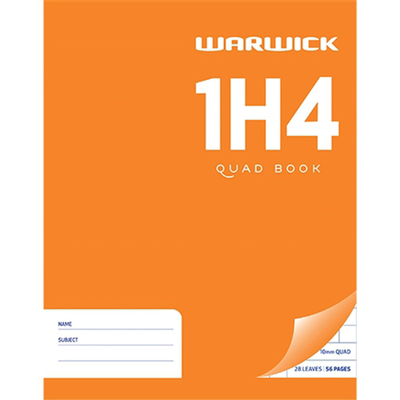 Exercise Book Warw 1H4 10Mm Quad 28Lf