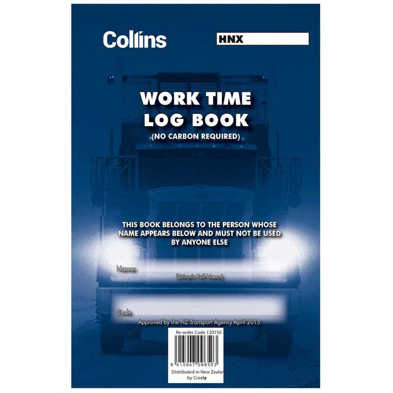 Log Book Collins Driving Hours A5