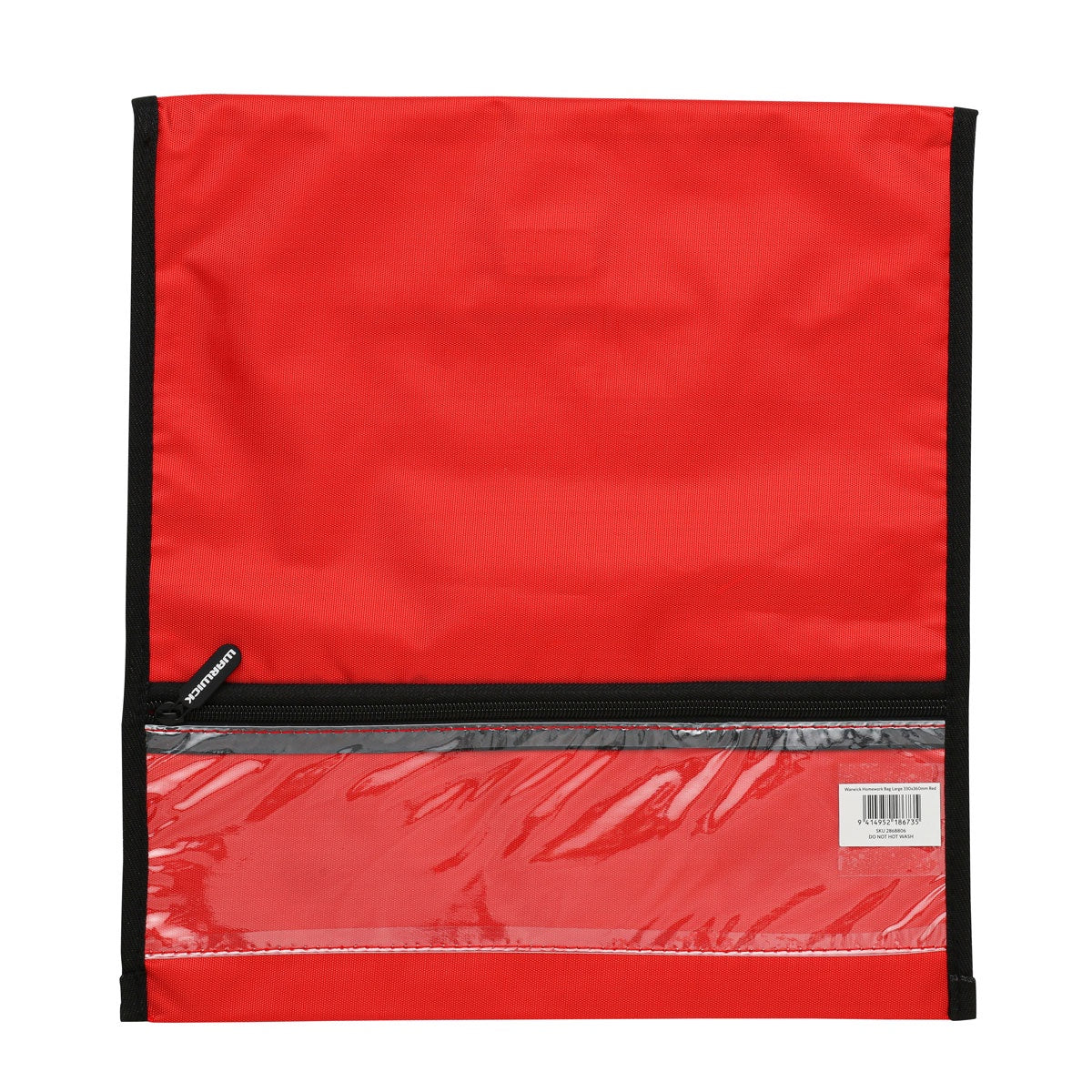 Homework Bag Warwick Xl Fluoro Red Hook & Loop