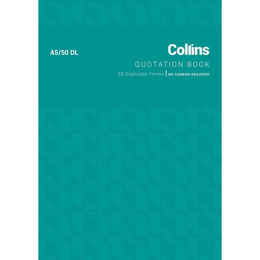 Quotation Book Collins A5/50 Dl 50Lf Ncr