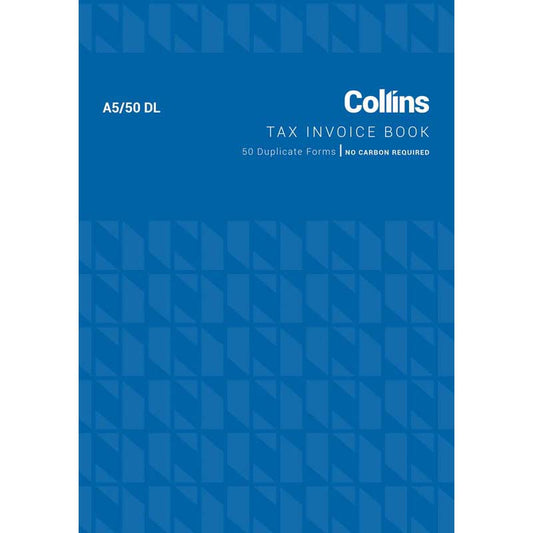 Invoice Book Collins A5/50 Dl 50Lf Ncr
