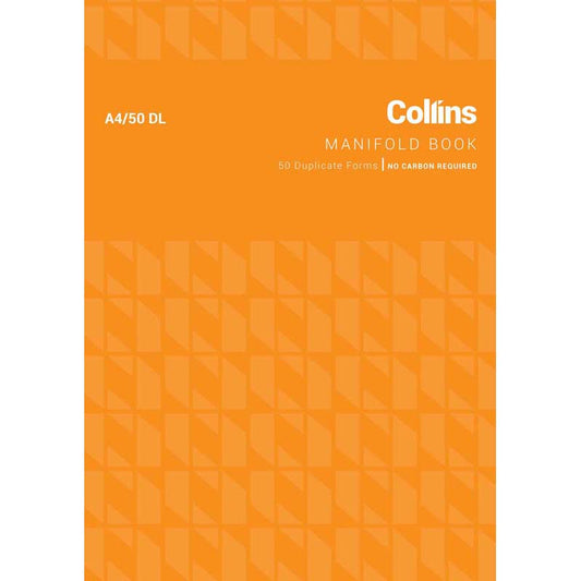 Manifold Book Collins 50 Dl A4 Ncr 50Lf