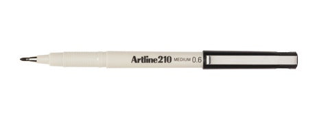 Artline 210 Pen 0.6mm Black