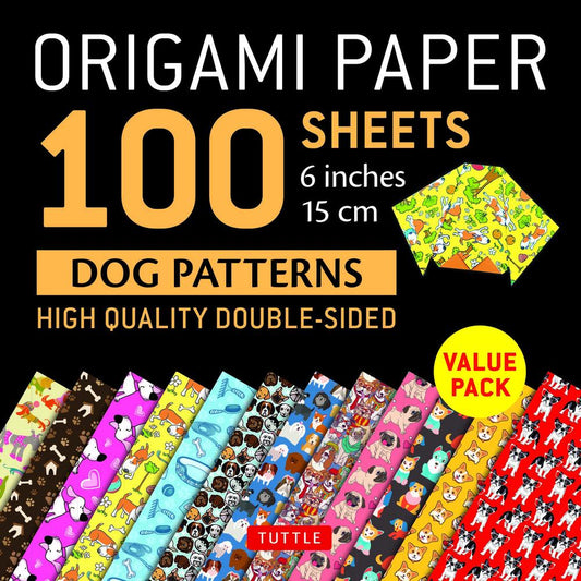 Origami Paper Dog Patterns 100 Sheets