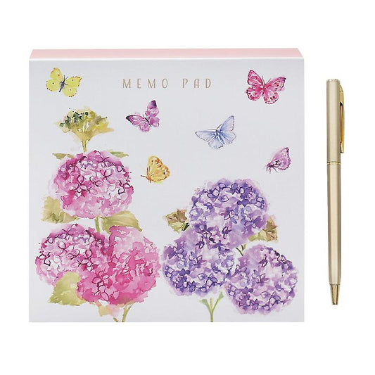 Memo Pad Butterfly Blossom with Pen