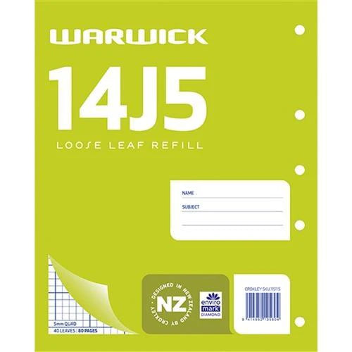 Refill Pad Warw 5Mm Quad 14J5 Loose 40Lf