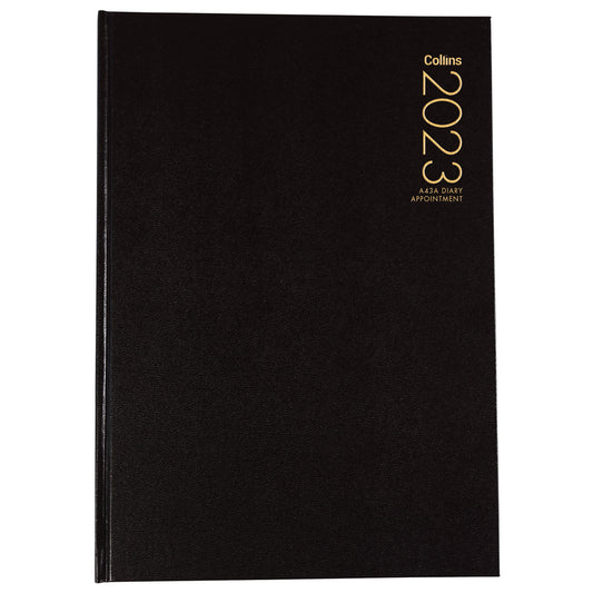 2025 Collins Diary A43A Black Appointment Odd Year