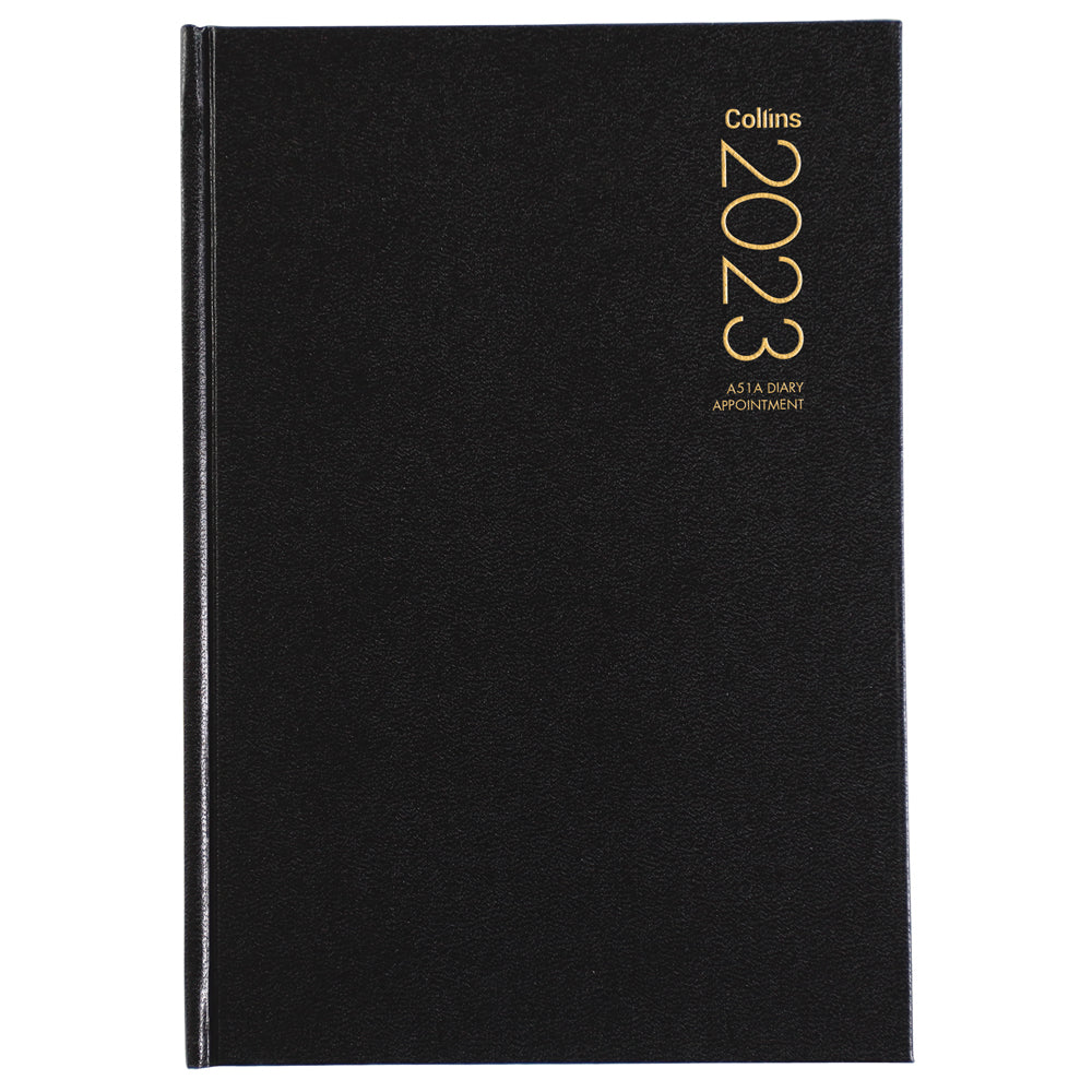 Collins Diary A51A Black Appointment 2027