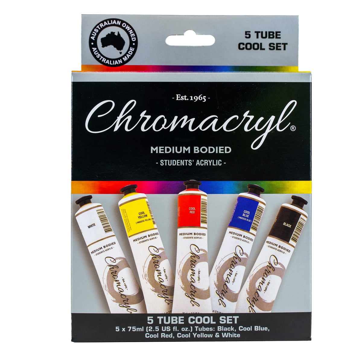 Chromacryl Acrylic Paint 5 x 75ml