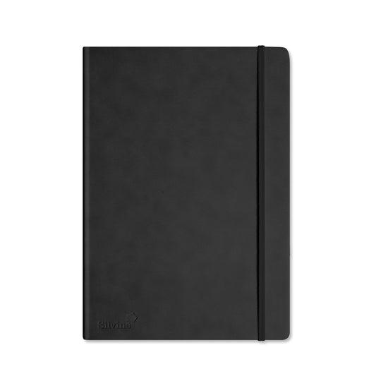 Executive A4 Lined Black Notebook