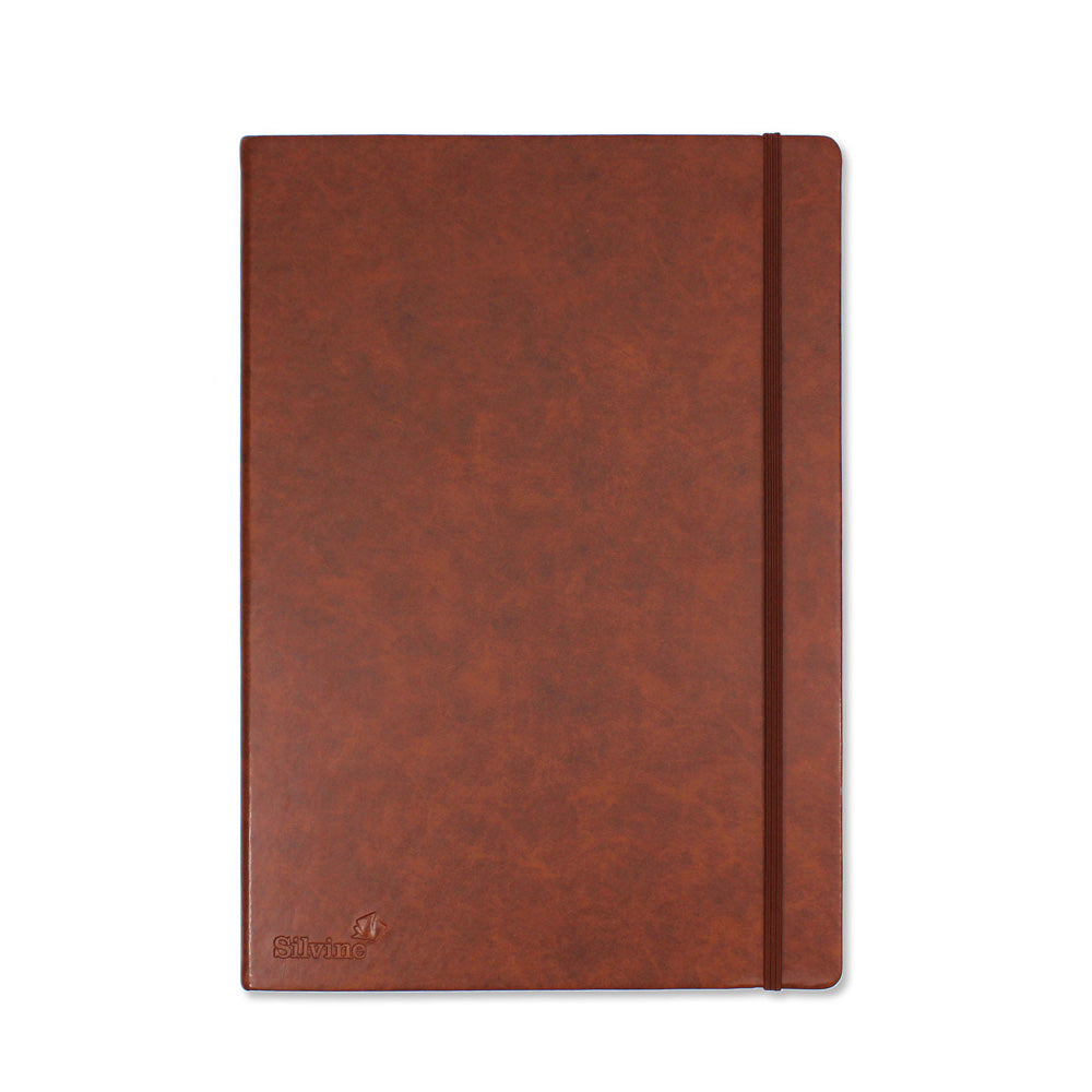 A4 Executive Soft Feel Note Book Tan – PaperTree