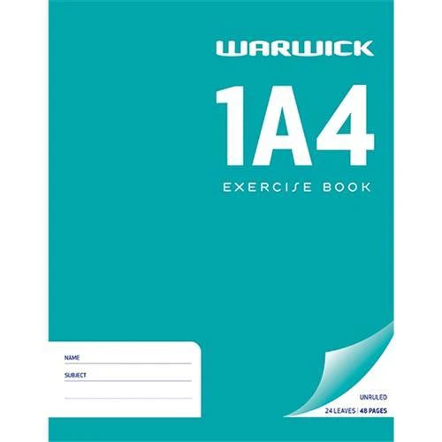 Exercise Book Warw 1A4 Plain 24Lf