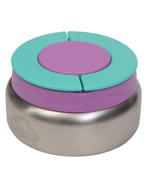 Spencil Hot Stuff Insulated Food Jar 300ml- Lilac/Mint