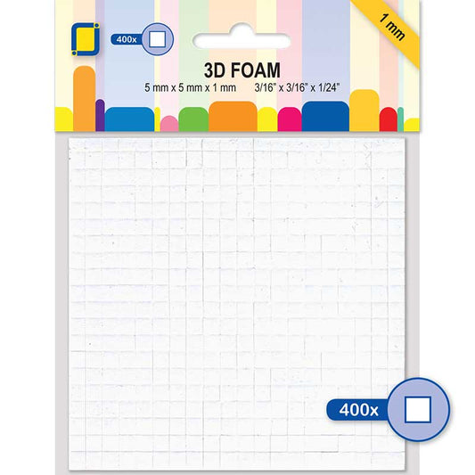 3D Foam Squares 1Mm 5X5Mm