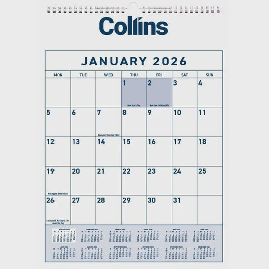 2026 Collins One Month To View Wiro Calendar