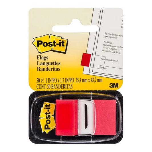 Post It Flags 3M Red Pack 50