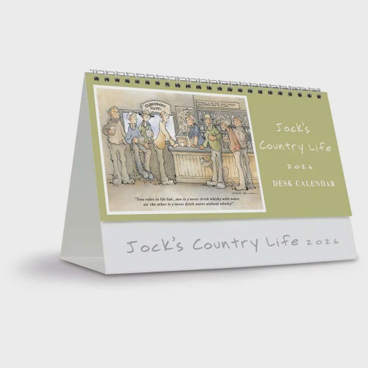 Jocks Country Life Desk Calendar with Envelope 2026