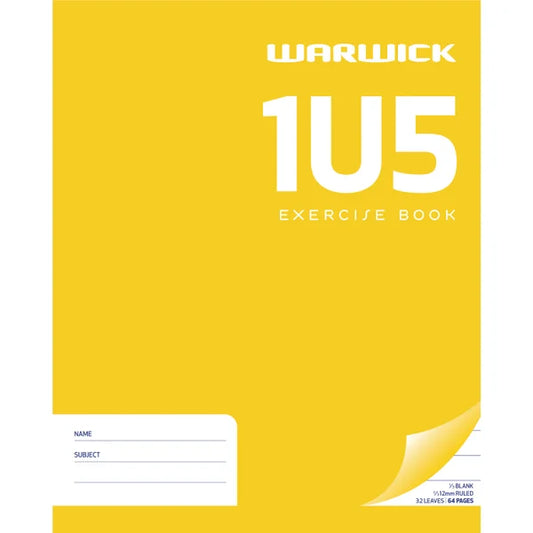 Warwick Exercise Book 1U5 12Mm 1/3 Ruled