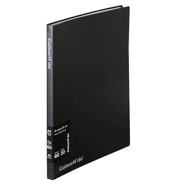 Colourhide 20Pkt Display Book Black