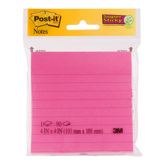 Post -it Super Sticky Lined Notes 101 X 101 Mm