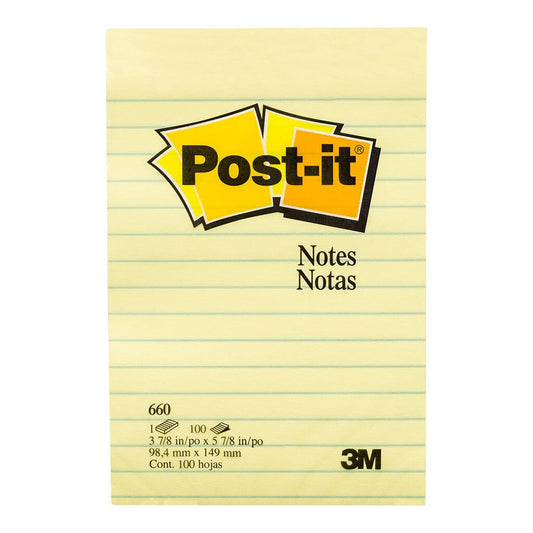 Post-it Lined Notes 660 101*152mm