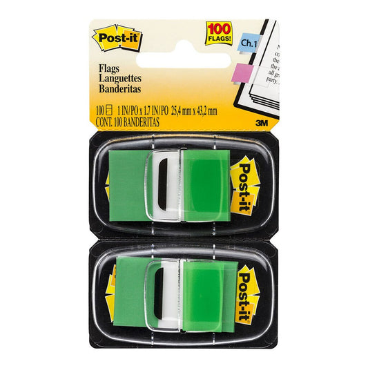 Post It Flags Twin Pack Green 680