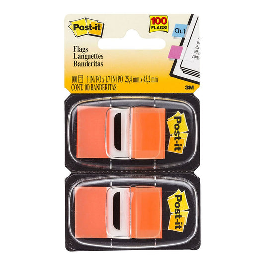 Postit Flags Twin Orange Pack 25/43Mm