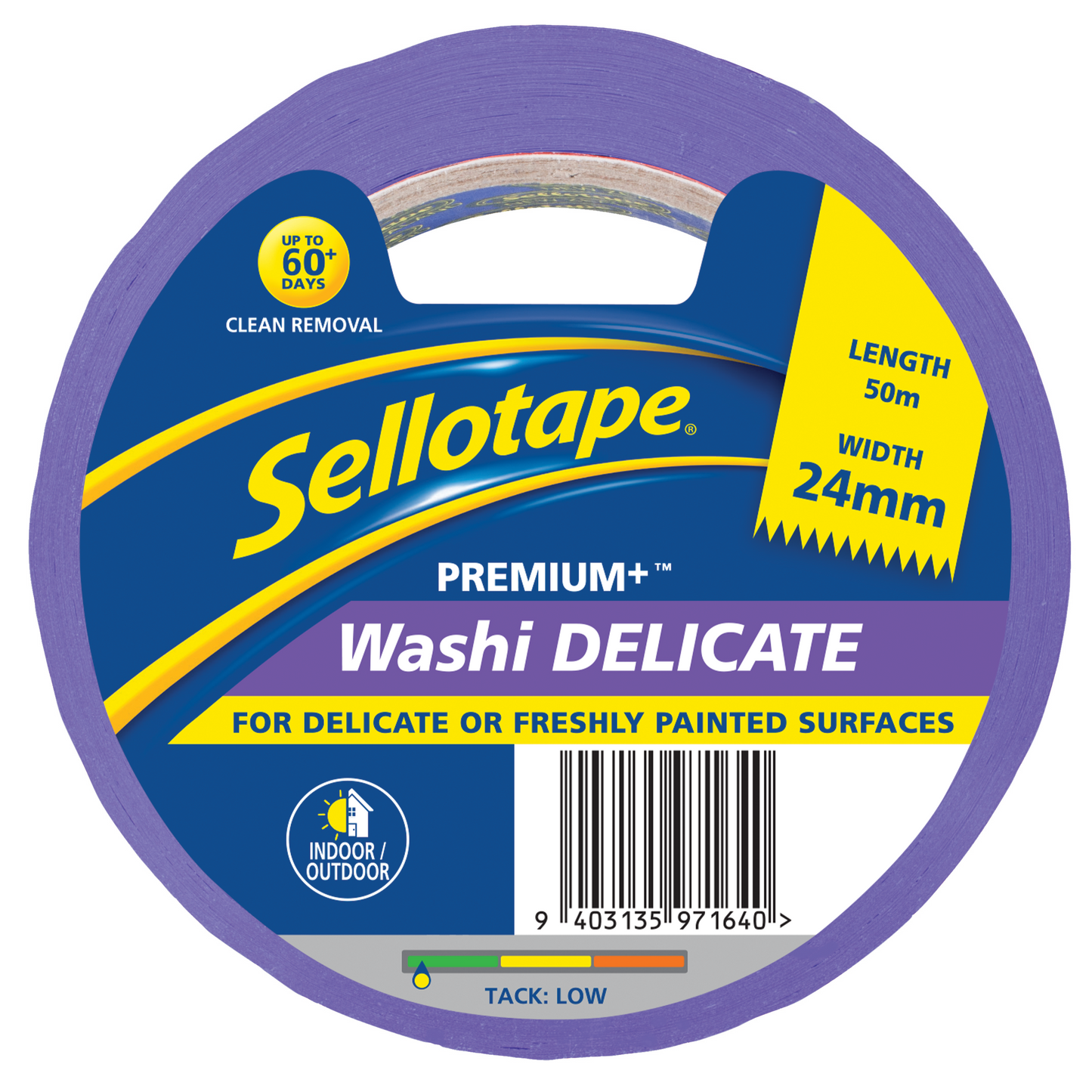 Sellotape  washi premium+multi 24mmx50m