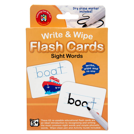 Write And Wipe Flash Cards Sight Words